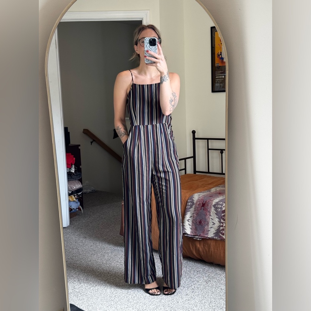 Le Lis Striped Jumpsuit